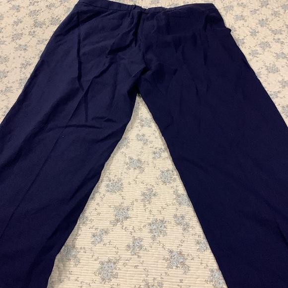 TAHARI Linen Dress Pants Sz 16 NEW Navy Blue Classic All occasions All Seasons - Picture 6 of 9